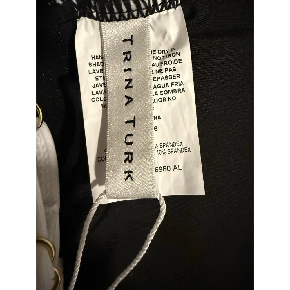NWT Trina Turk Triumph Micro Rib Braided One Piece Swimsuit 8 - Picture 9 of 10
